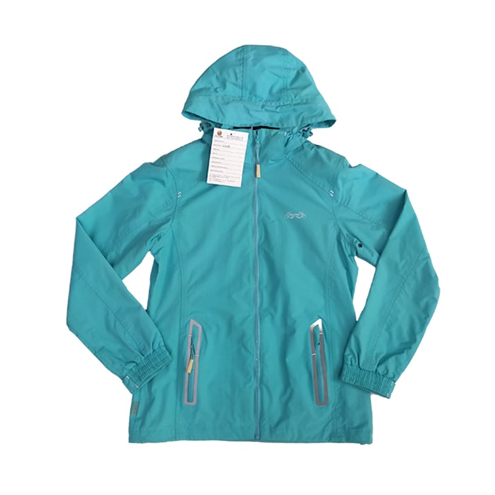 Veste coupe-vent imperméable tendance pour femme de couleur unie