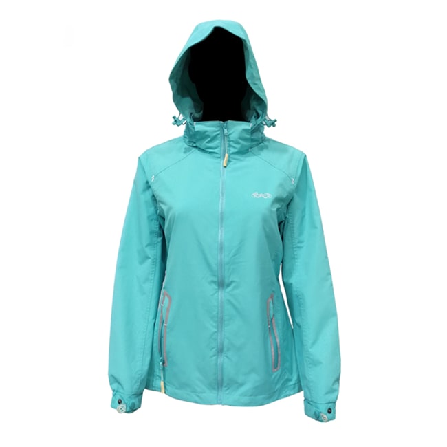 Veste coupe-vent imperméable tendance pour femme de couleur unie