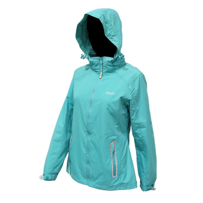 Veste coupe-vent imperméable tendance pour femme de couleur unie